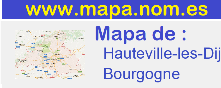 mapa de  Hauteville-les-Dijon