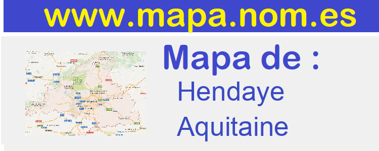 mapa de  Hendaye