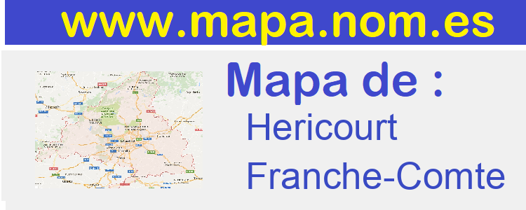 mapa de  Hericourt