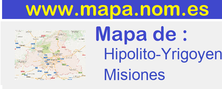 mapa de  Hipolito-Yrigoyen