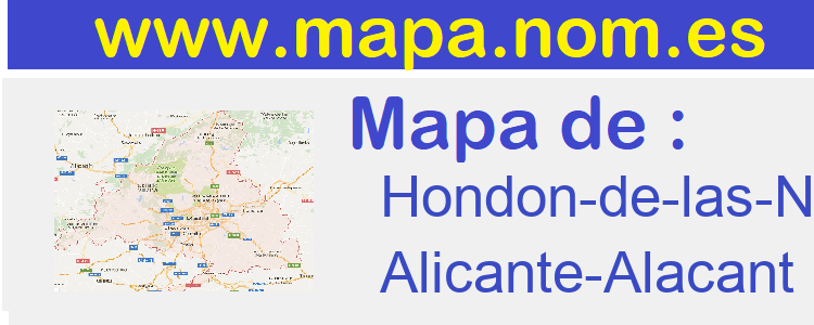 mapa de  Hondon-de-las-Nieves