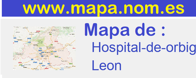 mapa de  Hospital-de-orbigo