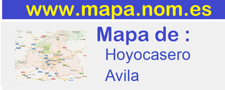 mapa de  Hoyocasero