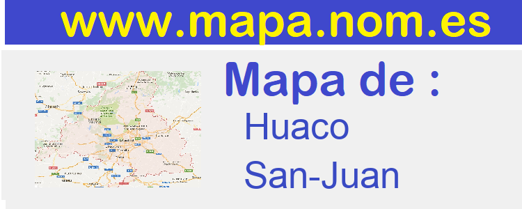 mapa de  Huaco