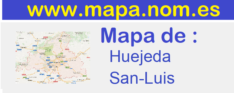 mapa de  Huejeda