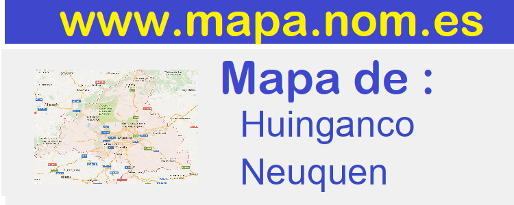 mapa de  Huinganco