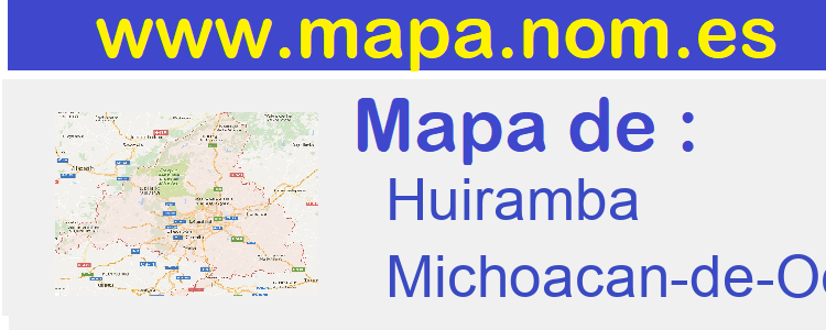 mapa de  Huiramba
