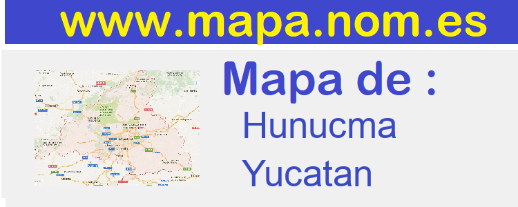 mapa de  Hunucma
