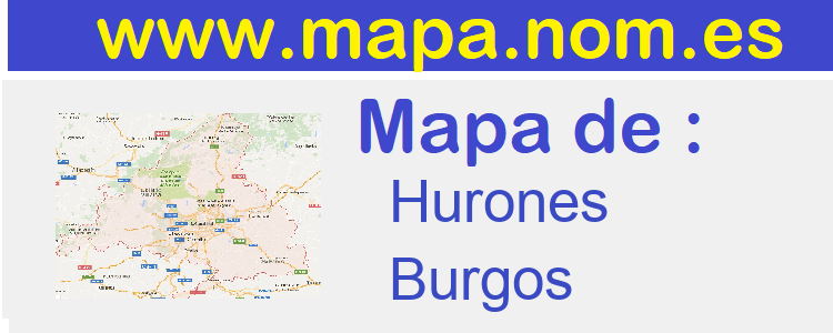 mapa de  Hurones