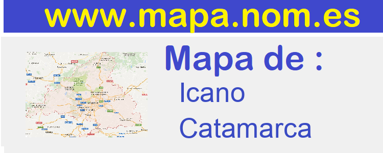 mapa de  Icano