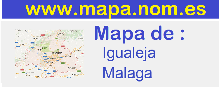 mapa de  Igualeja