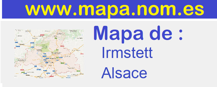 mapa de  Irmstett
