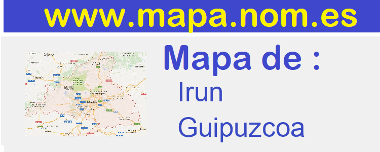 mapa de  Irun