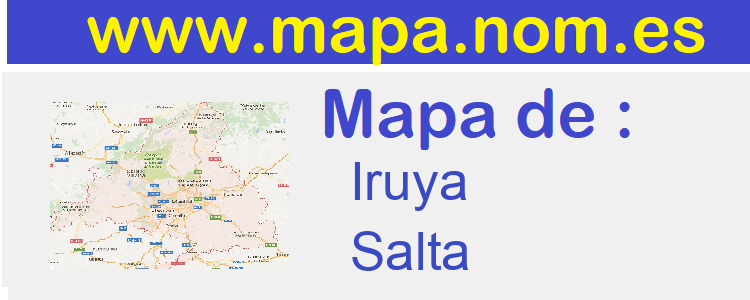mapa de  Iruya