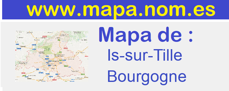 mapa de  Is-sur-Tille