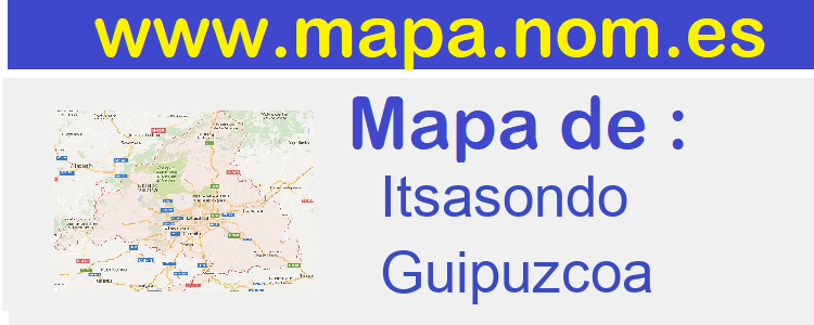 mapa de  Itsasondo