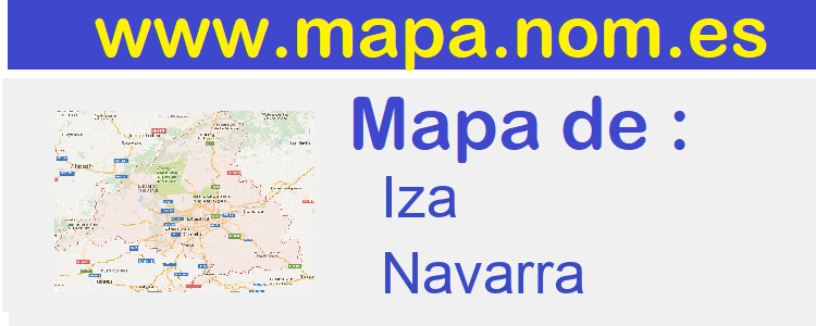 mapa de  Iza