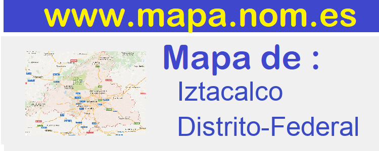 mapa de  Iztacalco