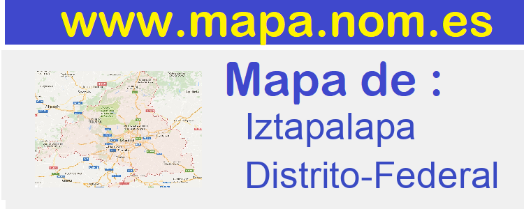 mapa de  Iztapalapa
