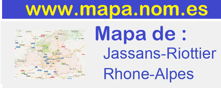 mapa de  Jassans-Riottier