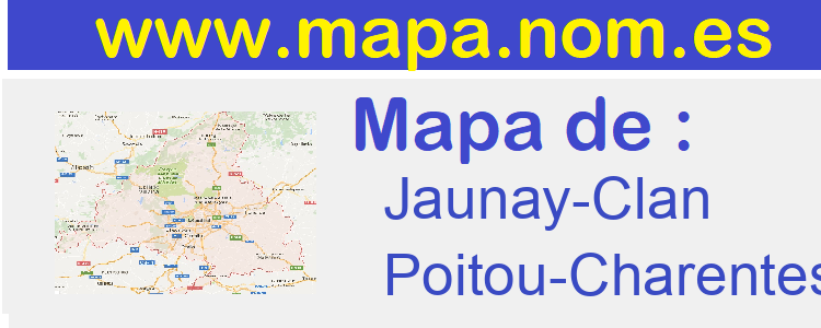 mapa de  Jaunay-Clan