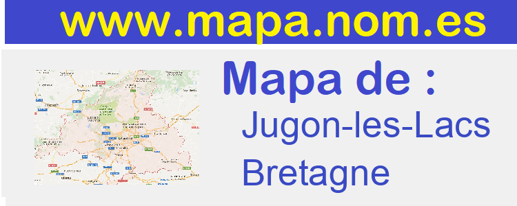 mapa de  Jugon-les-Lacs