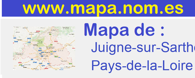 mapa de  Juigne-sur-Sarthe