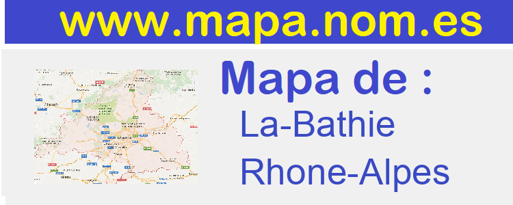 mapa de  La-Bathie
