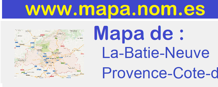 mapa de  La-Batie-Neuve