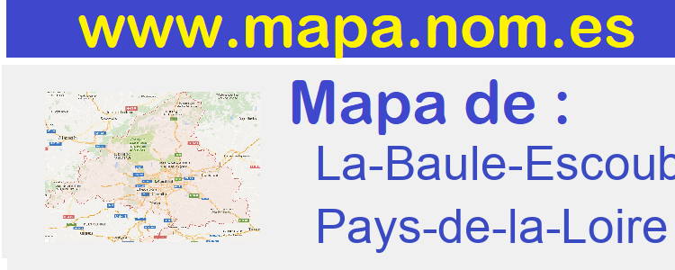 mapa de  La-Baule-Escoublac