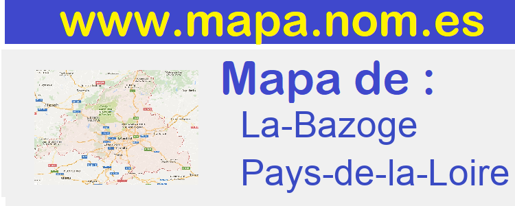 mapa de  La-Bazoge