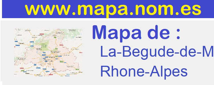mapa de  La-Begude-de-Mazenc
