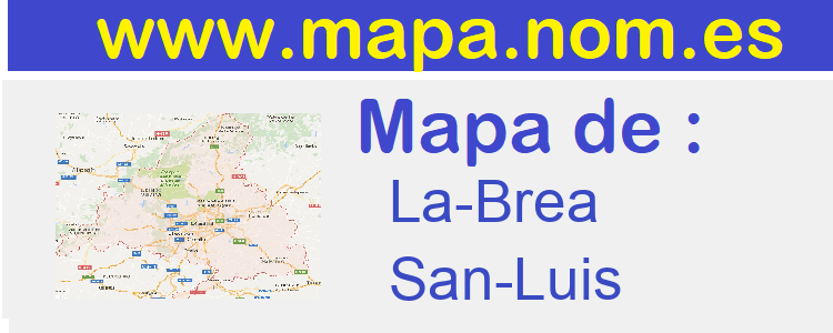 mapa de  La-Brea