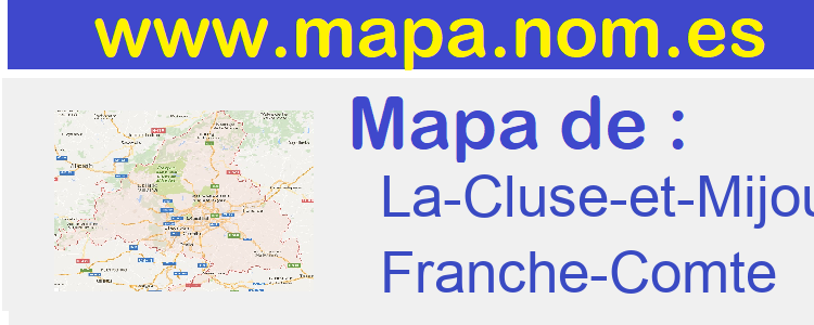 mapa de  La-Cluse-et-Mijoux
