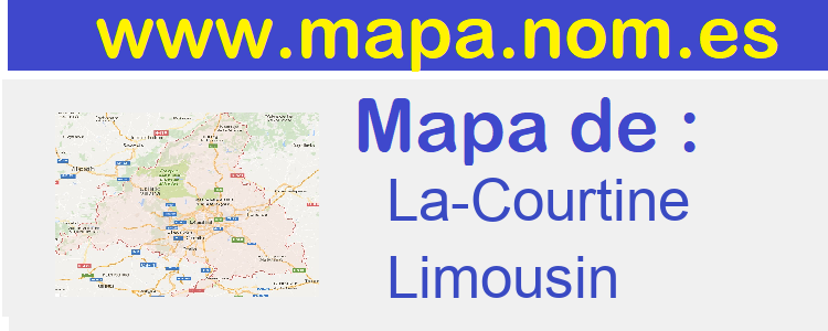 mapa de  La-Courtine