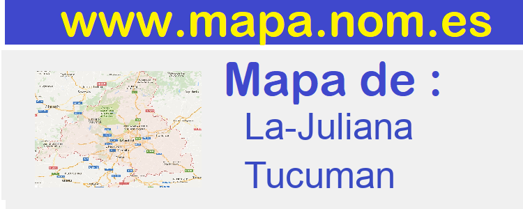 mapa de  La-Juliana