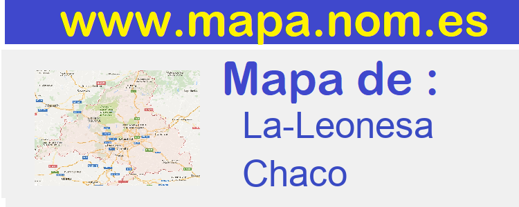 mapa de  La-Leonesa
