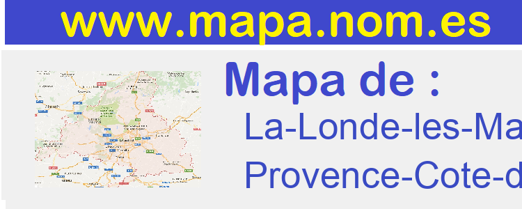 mapa de  La-Londe-les-Maures
