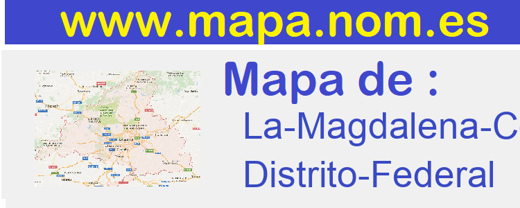 mapa de  La-Magdalena-Contreras