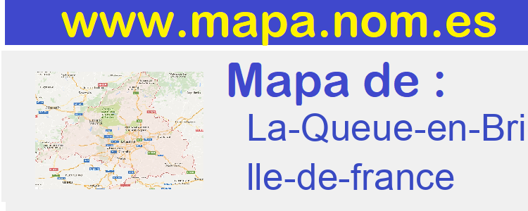 mapa de  La-Queue-en-Brie