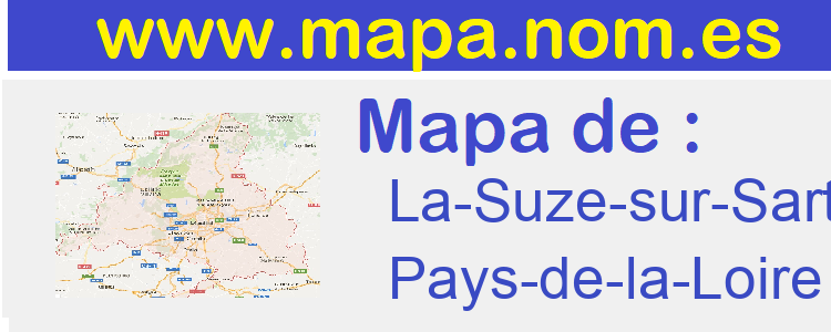 mapa de  La-Suze-sur-Sarthe