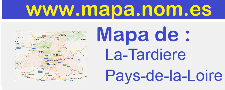 mapa de  La-Tardiere
