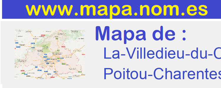 mapa de  La-Villedieu-du-Clain