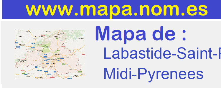 mapa de  Labastide-Saint-Pierre