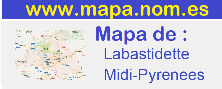 mapa de  Labastidette