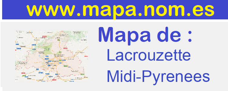 mapa de  Lacrouzette