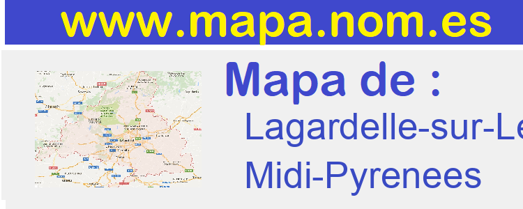 mapa de  Lagardelle-sur-Leze