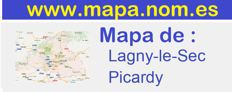 mapa de  Lagny-le-Sec