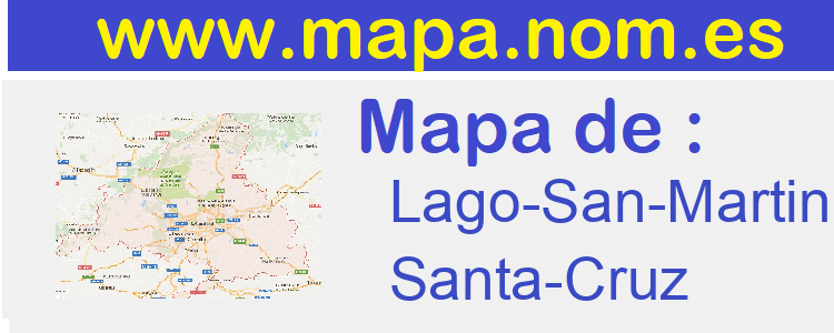 mapa de  Lago-San-Martin
