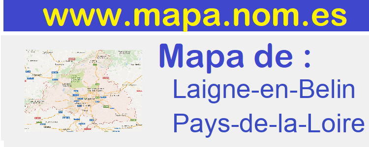 mapa de  Laigne-en-Belin